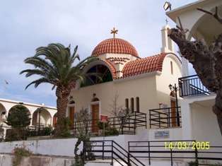 view of the church in the monastery of Arsani near Rethymnon