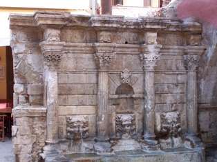 Rimondi Fountain in the centre of the 'Old Town' in Rethymnon